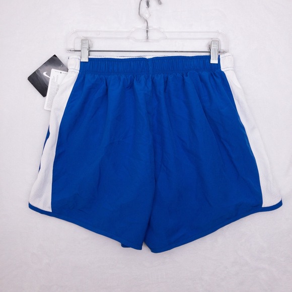 Nike Anchor Running Shorts Mens Large Blue White Mesh Brief Drawstring Lined New - Picture 2 of 11